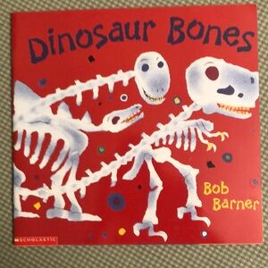 NWOT - DINOSAUR BONES BY BOB BARNER - EDUCATIONAL SCHOLASTIC RHYMING  - #1201